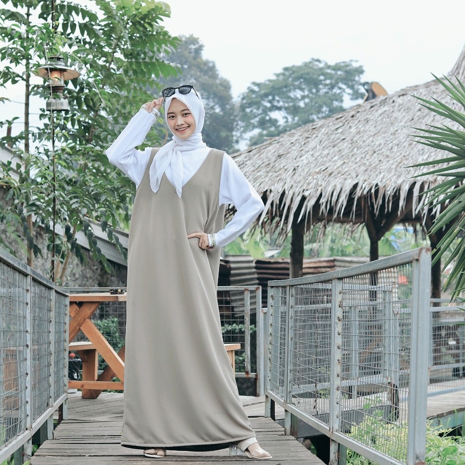 Overall Wanita Dress Fashion Muslim