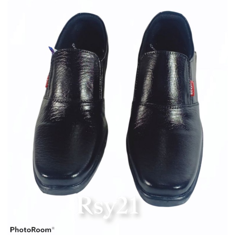 Sepatu Pantofel Pria MH01 Hitam Terbaru Kerja Kantor dan Acara