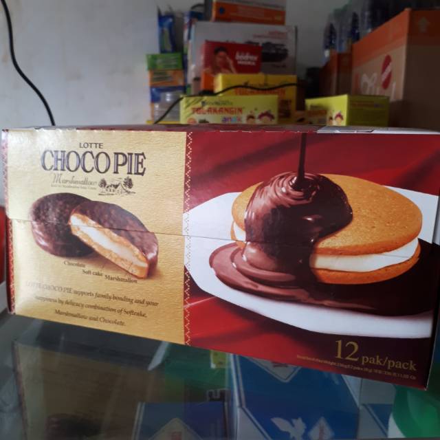 

Lotte CHOCO PIE 28gr (isi 12pcs)