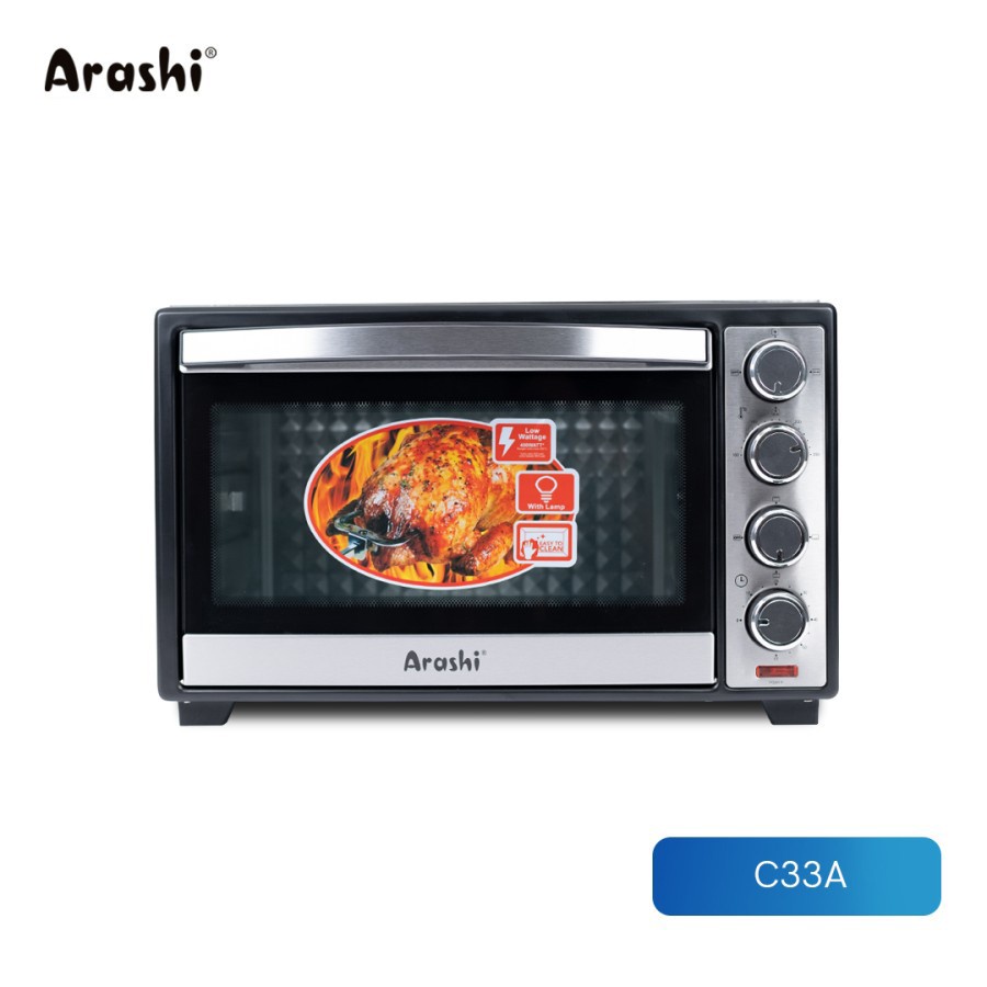 ARASHI OVEN ELECTRIC C33A PIZZA KAPASITAS 33 LTR