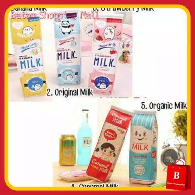 

[1KG 23PCS] KOTAK PENSIL MOTIF KOTAK SUSU TEMPAT ALAT TULIS MILK