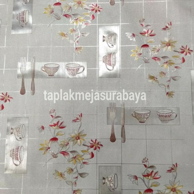 ,,,,,,,] Taplak Meja Makan Mewah Gold Emas Meteran - Taplak Meja Makan Anti Air