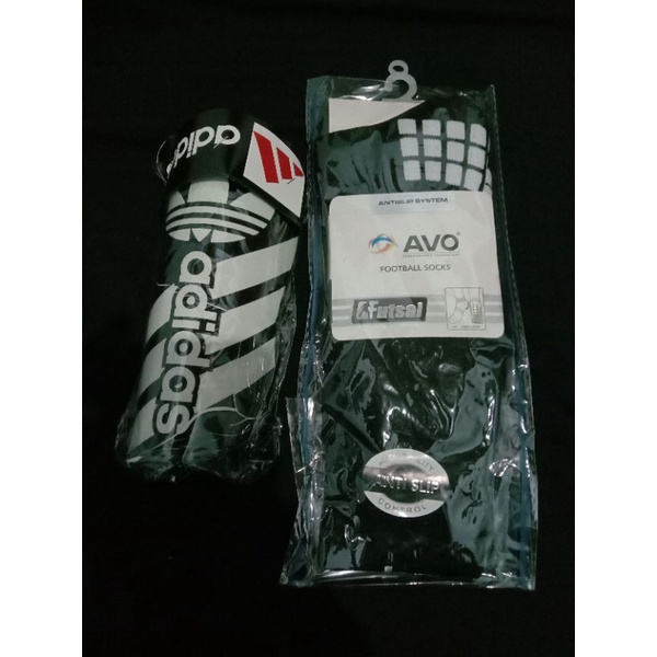 paket kaos kaki+deker / kaos kaki avo antislip futsal + skin deker