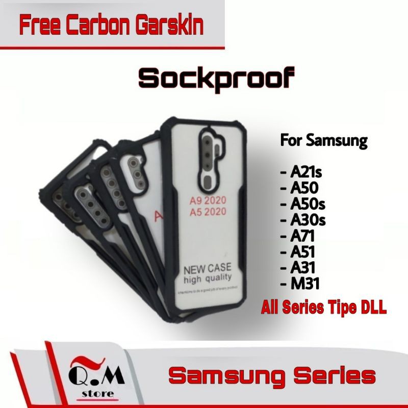 Case Samsung A05 / A05S / A21 / A50 / A50s / A30s / A71 / A51 / A31 / M31 Airbag Shockproof Transparent