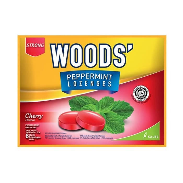 Permen Woods' Rasa Cherry (PER SACHET @ B 6UTIR)