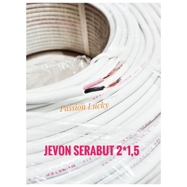 KABEL JEVON METERAN SERABUT HYO METERAN 2X1,5MM/KABEL AUDIO