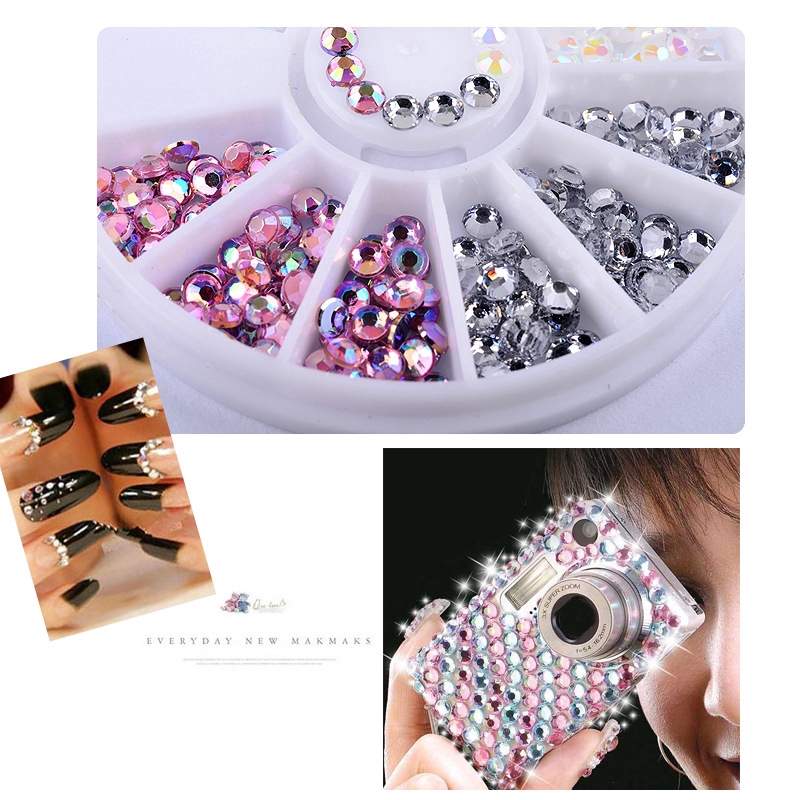 (Stock) Berlian Imitasi/Kristal Glitter 15 Model Untuk Dekorasi Nail Art/Manicure Diy