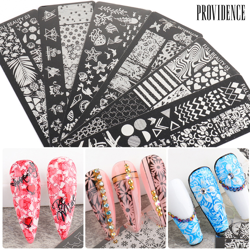 Providence Plat Stempel Kuku Diy Bahan Stainless Steel Untuk Nail Art