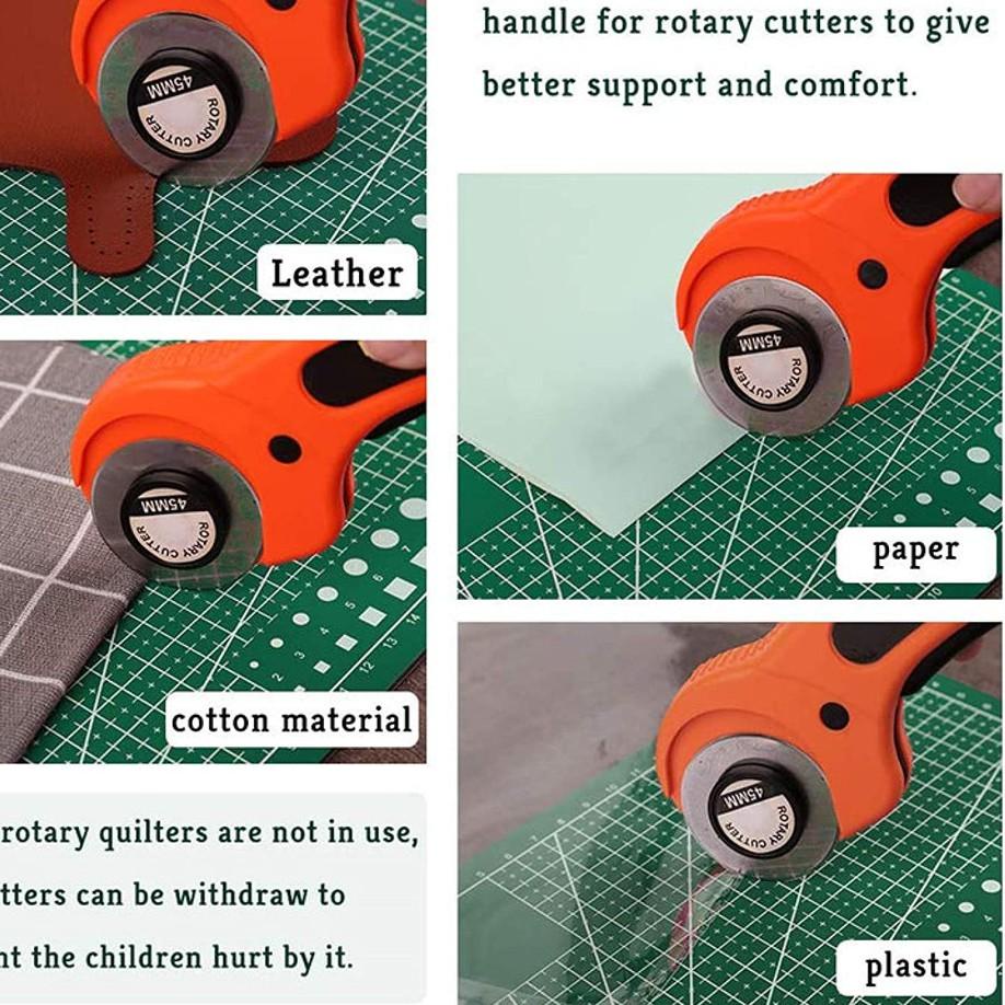 

Flash Sale - GLORY Cutter Rotary Roller Blade 45mm Pemotong Rotary Cutter TERJAMIN 售