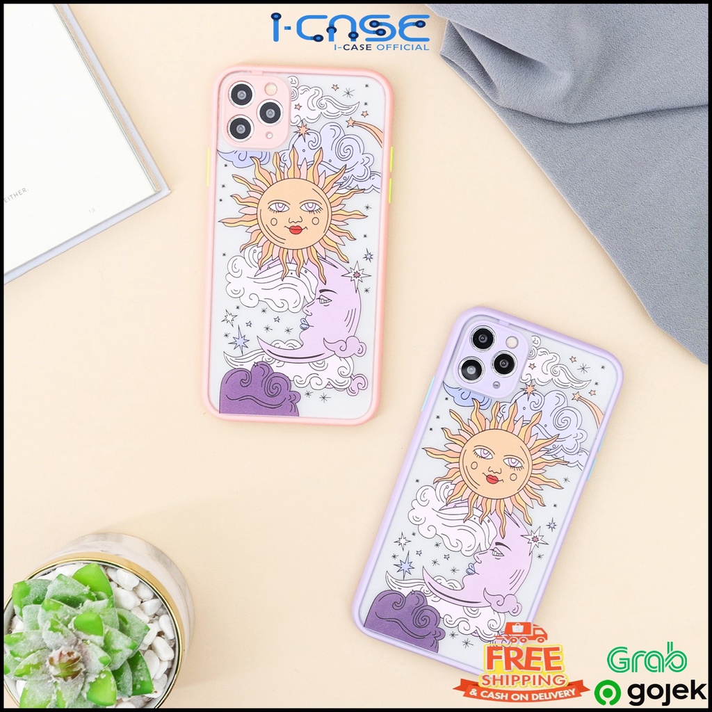 Sun moon fullcover campro softcase FOR IPHONE 6 7 8 X XS SE 11 12 Pro Max mini