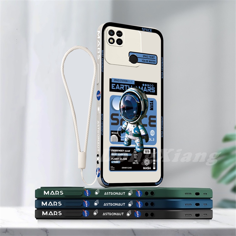 Soft Case TPU Motif Astronot Luar Angkasa Untuk iPhone 13 Pro Max 11 12 Xr XS 6 6S 7 8 Plus