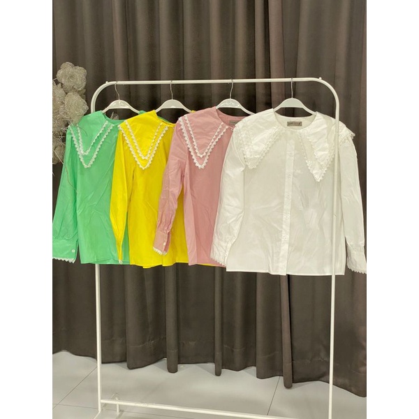 Atasan Korea vivorie/kemeja kerah Korea vivorie