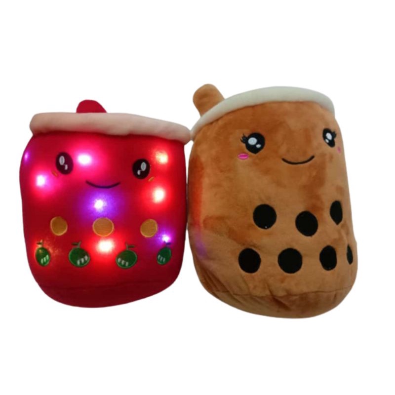 mainan anak boneka boba lampu LED 30cm