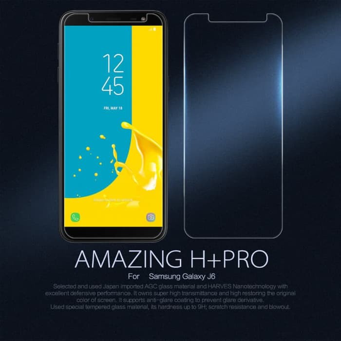 SAMSUNG Galaxy J6 Tempered Glass NILLKIN AMAZING H+ Pro