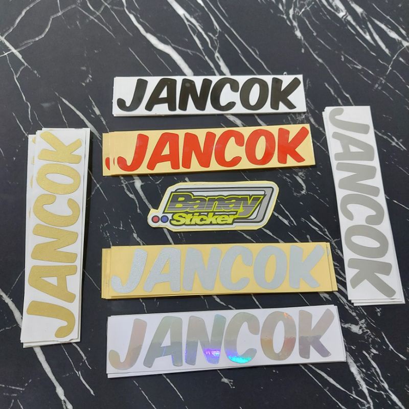 STICKER JANCOK CUTTING