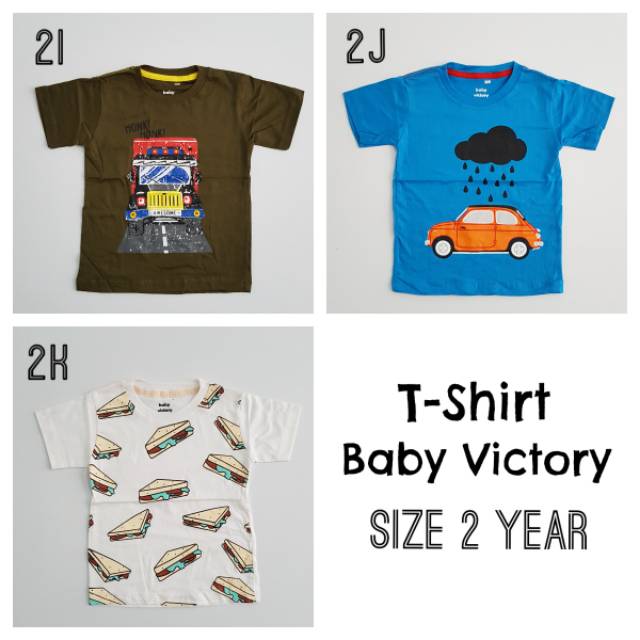 Kaos Anak Laki Baby Victory T-shirt Boy Tee 2 Tahun