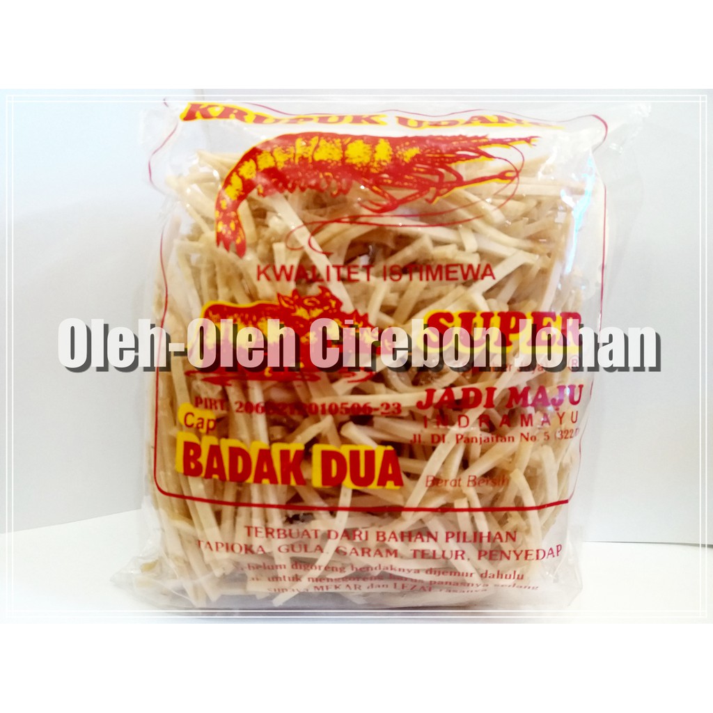 

Krupuk Udang/Ikan cap Badak Dua Model Stik - Udang