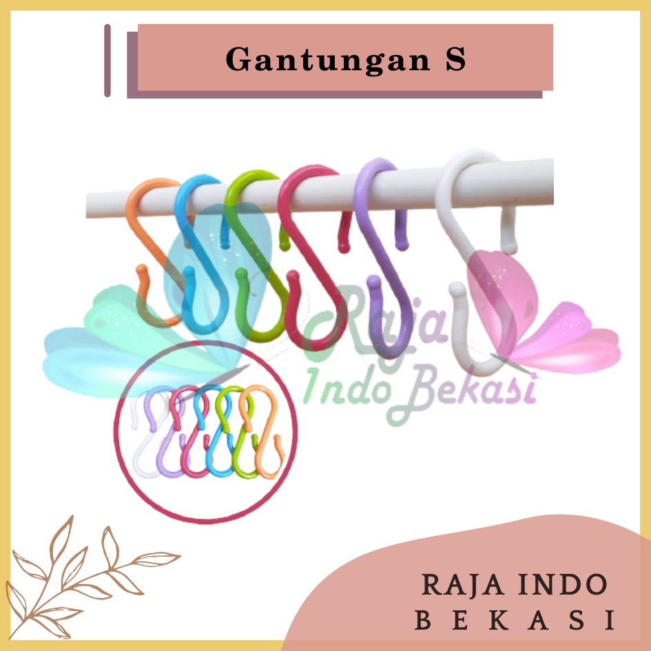 Hook S Gantungan Serbaguna Cantolan Pot Dinding Tembok Pot Gantung Pagar Bunga Tanaman Hias Kuat Bagus Hanger Pengait Sling - Bukan Gantungan Cantolan Besi Kawat