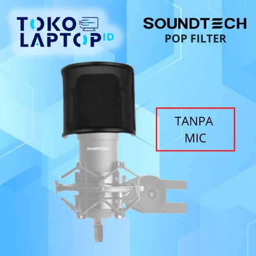 Soundtech Mic Pop Filter with U Shape Metal Mesh Windshield