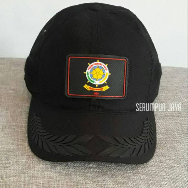 TOPI SATPOL PP PAMEN VELCRO HITAM