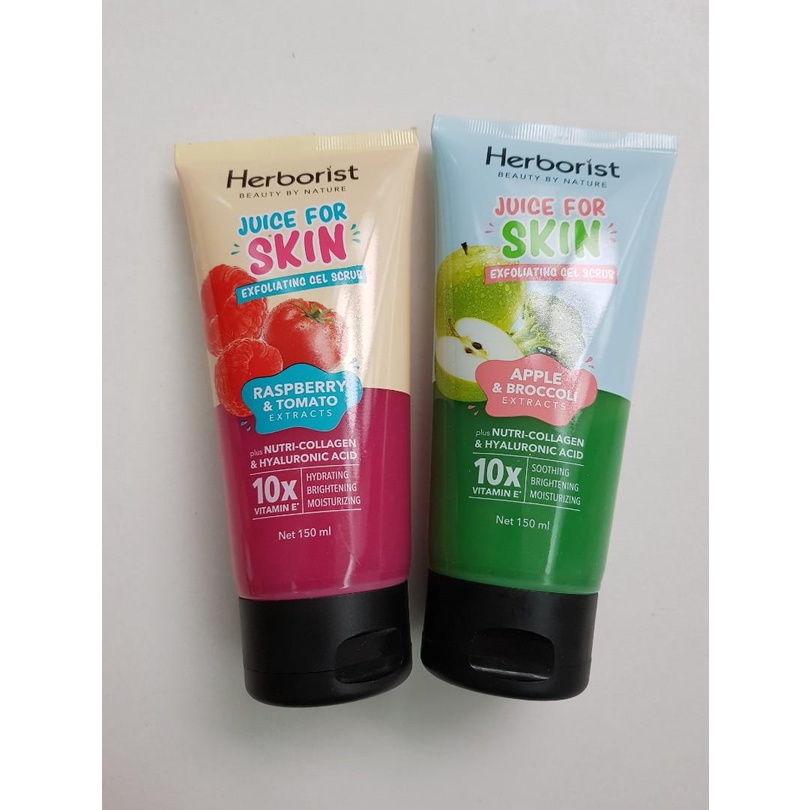 (BPOM) HERBORIST JUICE FOR SKIN BODY SERUM/BODY SCRUB/ EXFLOATING GEL SCRUB 150ml