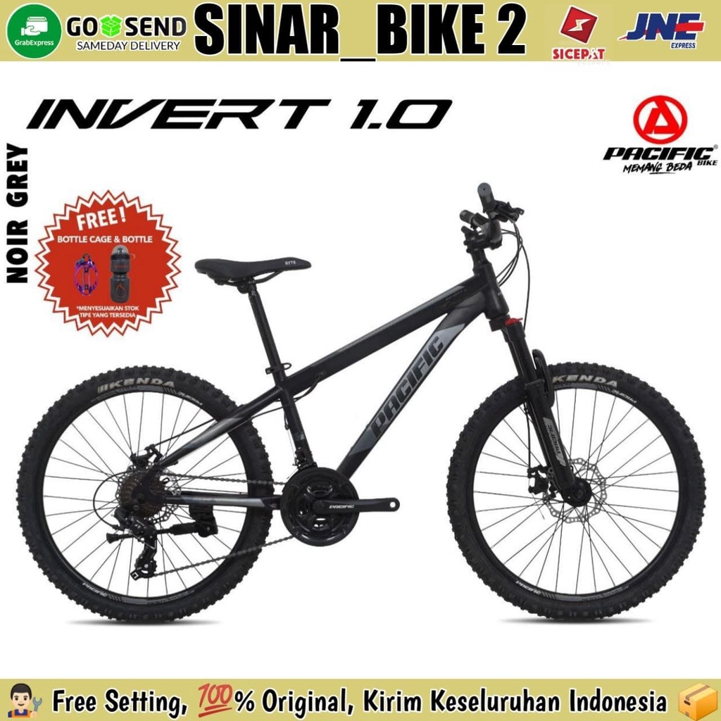 Sepeda Gunung MTB Pacific 24 &amp; 26 Inch Invert 1.0 Shimano 3x7 Speed