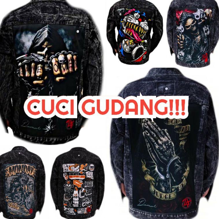 -JAKET JEANS PRINTING-JEANS DENIM-JEANS SANDWASH PRIA-JAKET WASHING GAMBAR-JEANS PRINTING "PSA. 5239