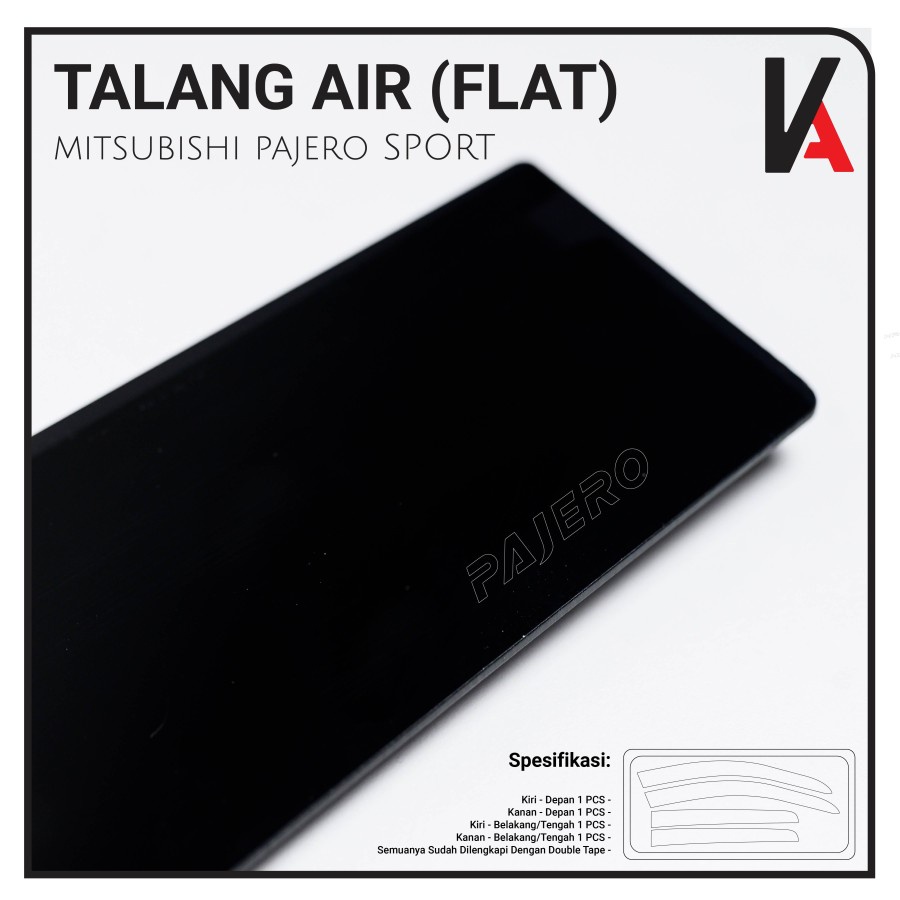 TALANG AIR PINTU MOBIL MITSUBISHI PAJERO SPORT MODEL FLAT HIGH QUALITY