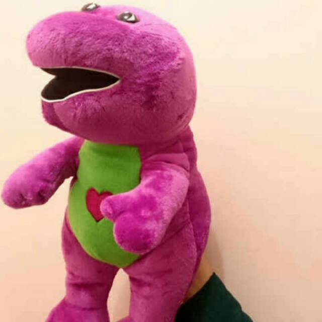 Boneka barney tanpa musik bahan lembut 40cm