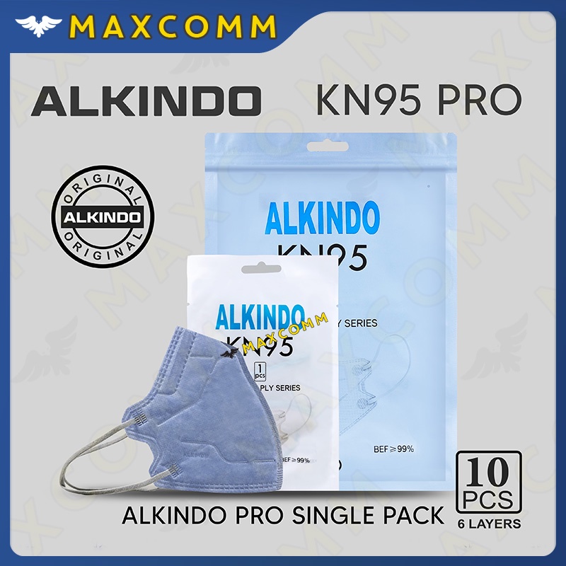 Masker Alkindo KN95 Pro 6 ply Single Pack isi 10 6ply Masker Sekali Pakai