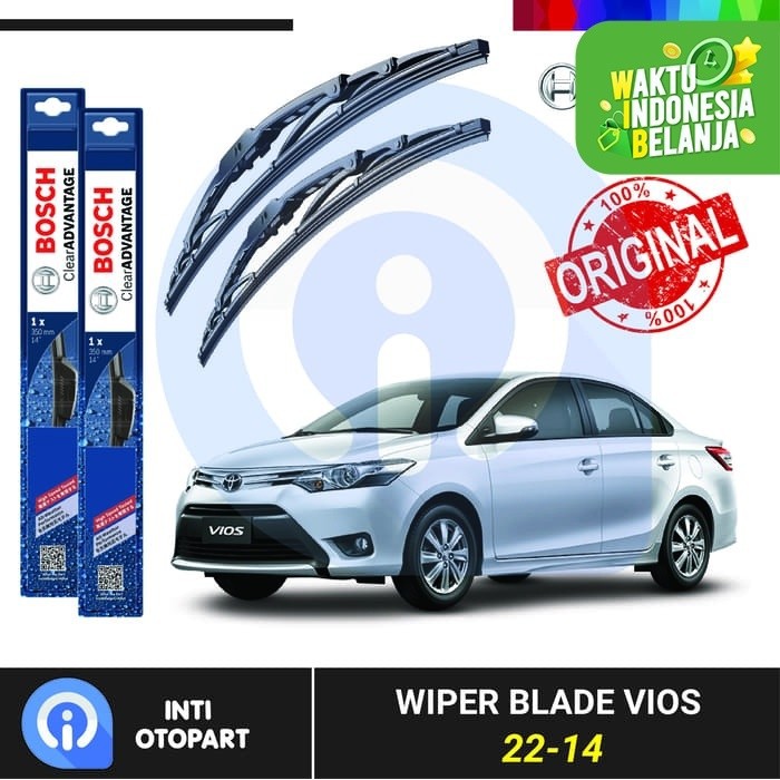 Wiper Blade Vios BOSCH Sepasang Advantage 14-22&quot; ORIGINAL