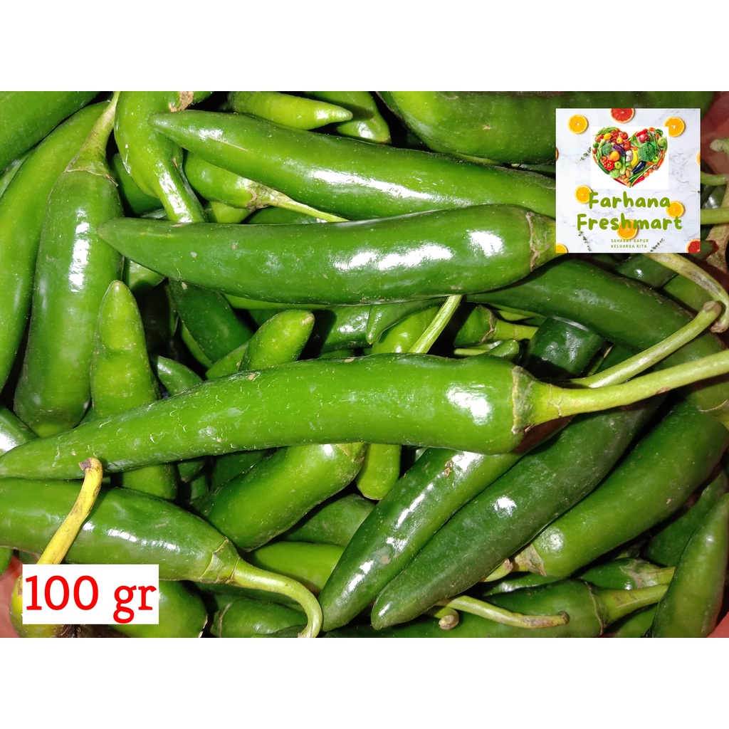 

JUAL MURAH CABE HIJAU BESAR / TW 100 GR