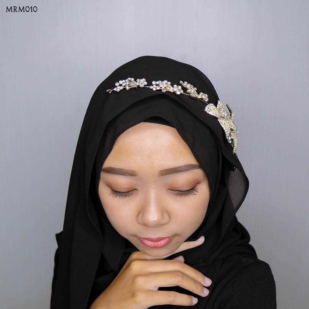 [BISA COD] SIMPLE TIARA BUNGA ASESORIS WEDDING WANITA MRM010