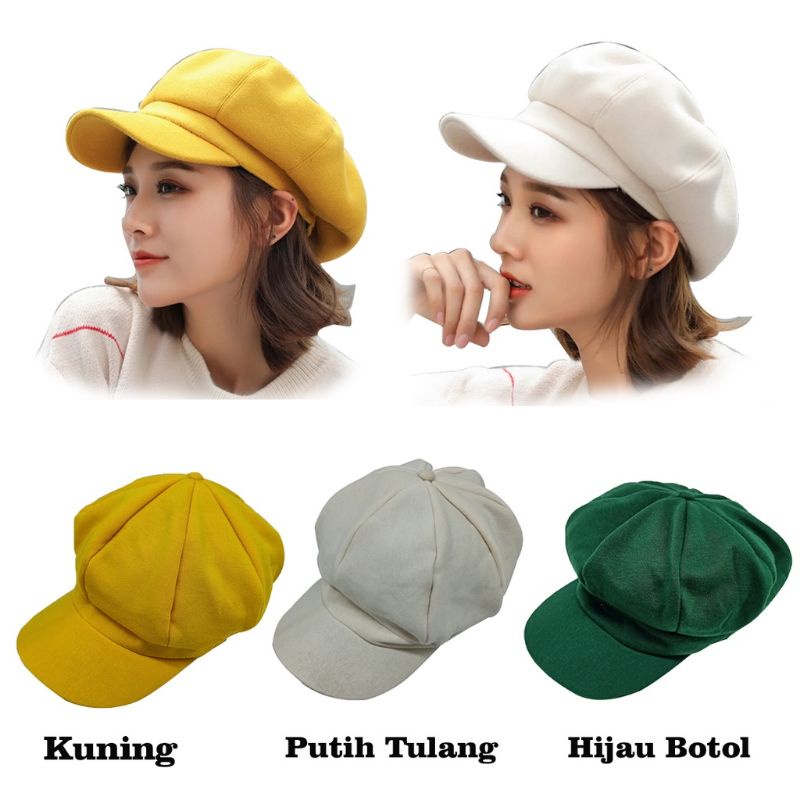 Topi  Pets topi apolo News boy Topi Pelukis Bahan Fleece PREMIUM