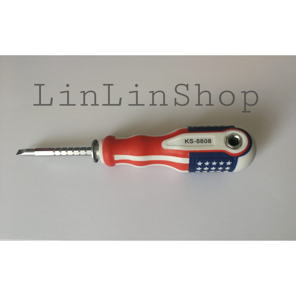 Obeng Min Plus Amerika 2 IN 1 OBENG BOLAK BALIK screwdriver USA