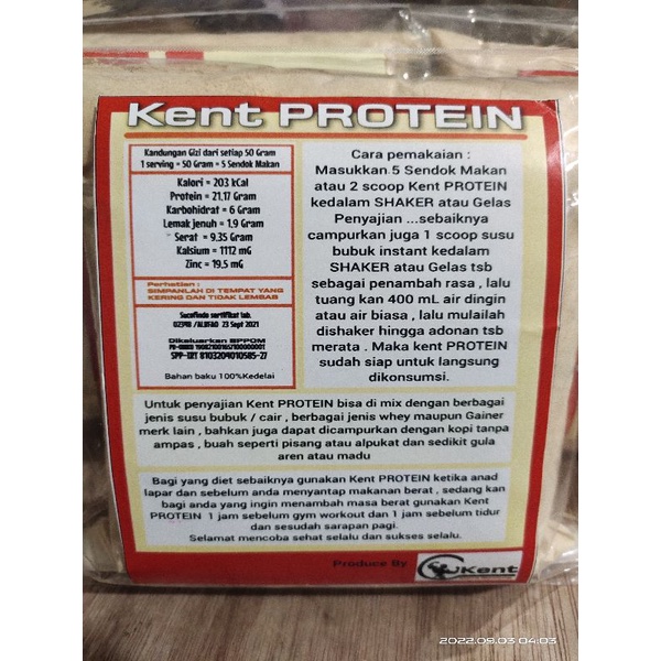 500 Gram Kent PROTEIN Kemasan lama