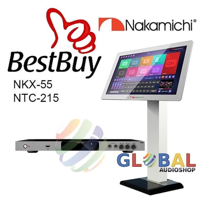 Paket Nakamichi NKX55 dan NTC215 Layar sentuh NKX-55 NTC-215