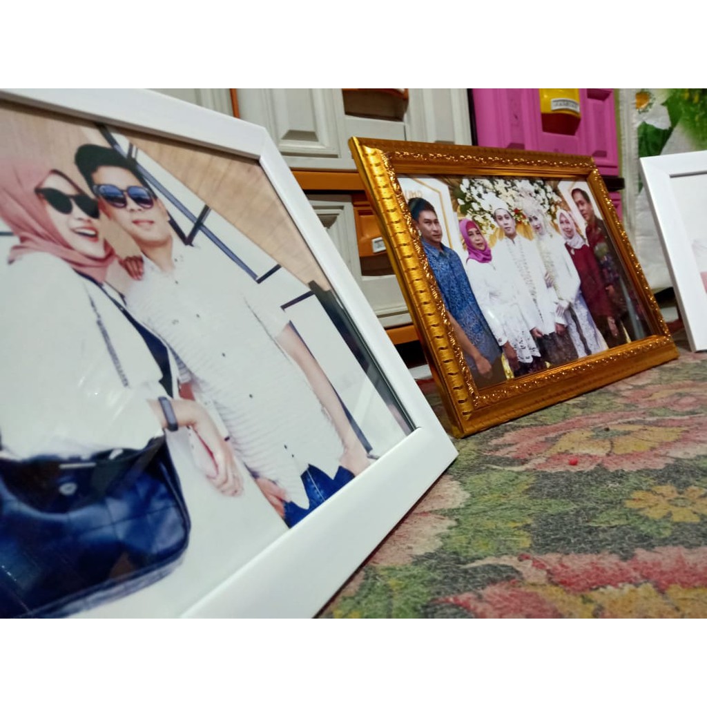 Cetak Foto Ukuran A4 20x29cm 8R+ plus frame foto harga lebih murah