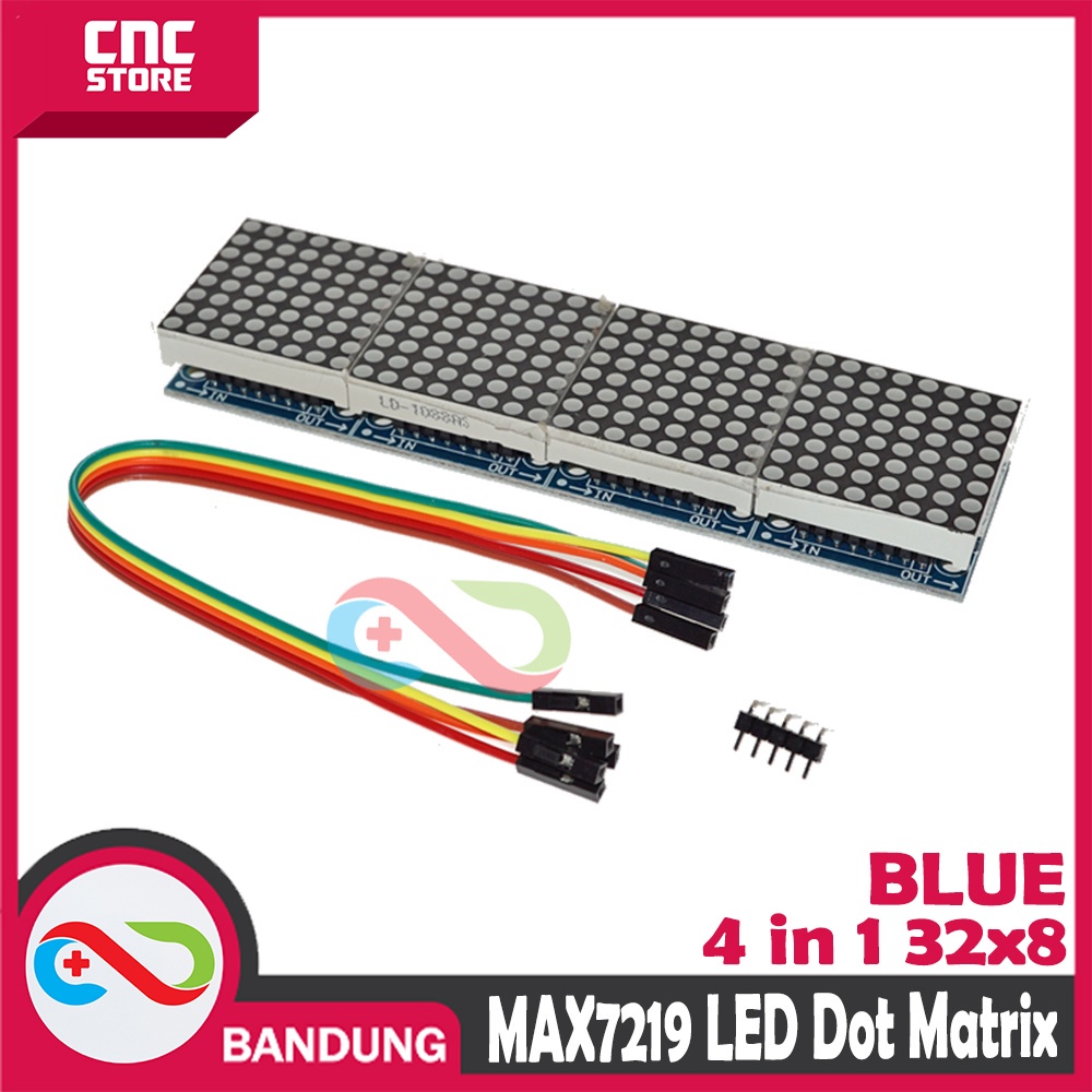 MAX7219 LED DOT MATRIX MODULE 8X8 4-IN-1 32X8 RUNNING TEXT DISPLAY BLUE