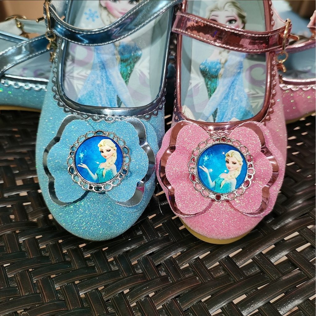 IMPORT SEPATU FROZEN ANAK PEREMPUAN / SEPATU PRINCESS ELSA ANAK GLITTER