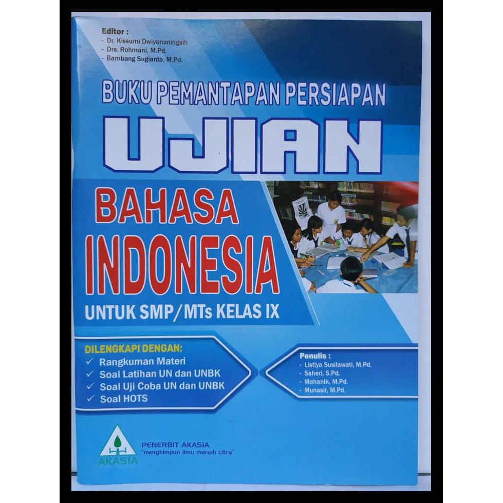 Gratis Buku Akasia Bahasa Indonesia Latihan Ujian Smp Mts 2019 Terbaru Shopee Indonesia