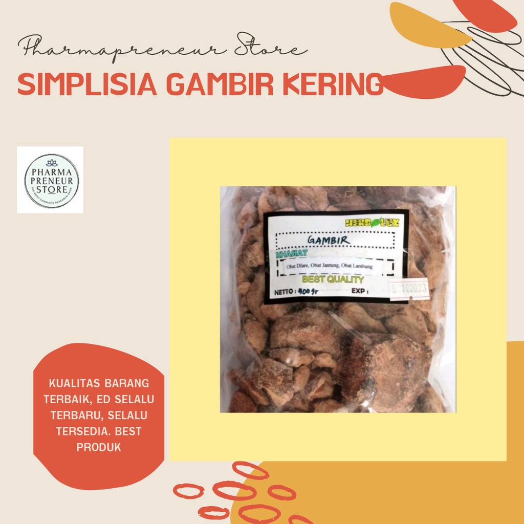 Simplisia Gambir Kering 250gr Best Quality