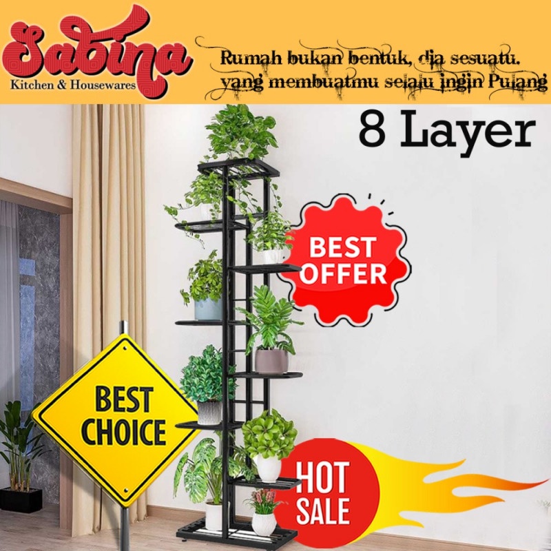 Rak Tanaman Bertingkat Multi Layer Serbaguna Flower Stand Rack