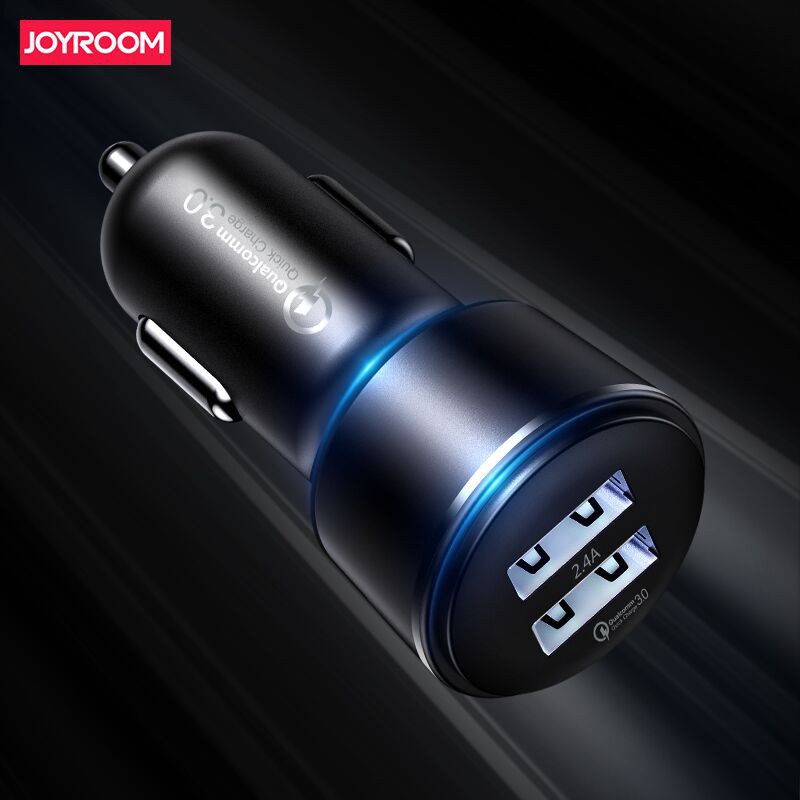 Joyroom Car Charger QC3.0+2.4A Dual USB CC-032