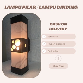 Lampu Pilar Minimalis / Lampu Dinding Unik / Lampu outdoor Termurah