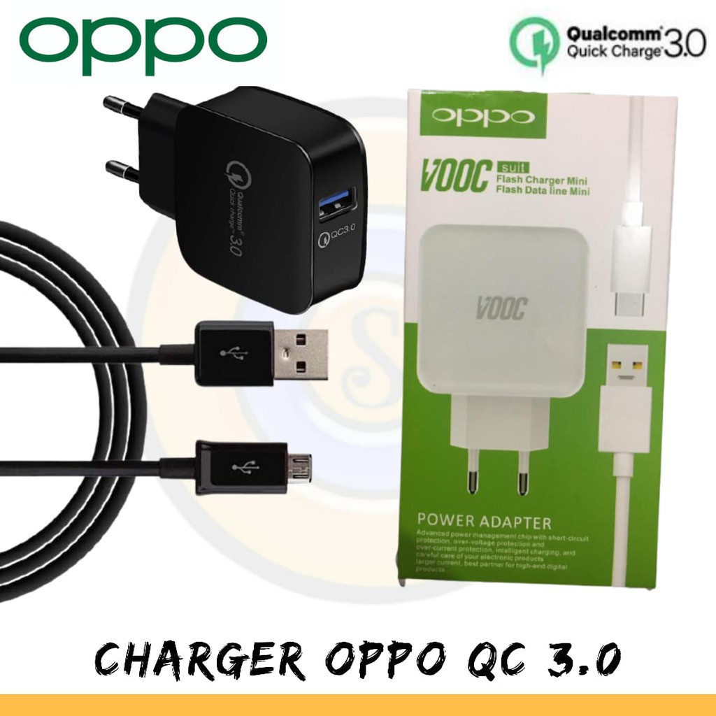 Travel Charger  Usb Oppo Vooc Qc 3.0