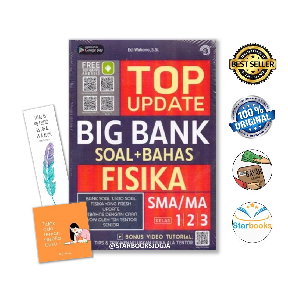ORI BUKU TOP UPDATE BIG BANK SOAL + BAHAS FISIKA SMA/MA 1, 2, 3 - BINTANG WAHYU