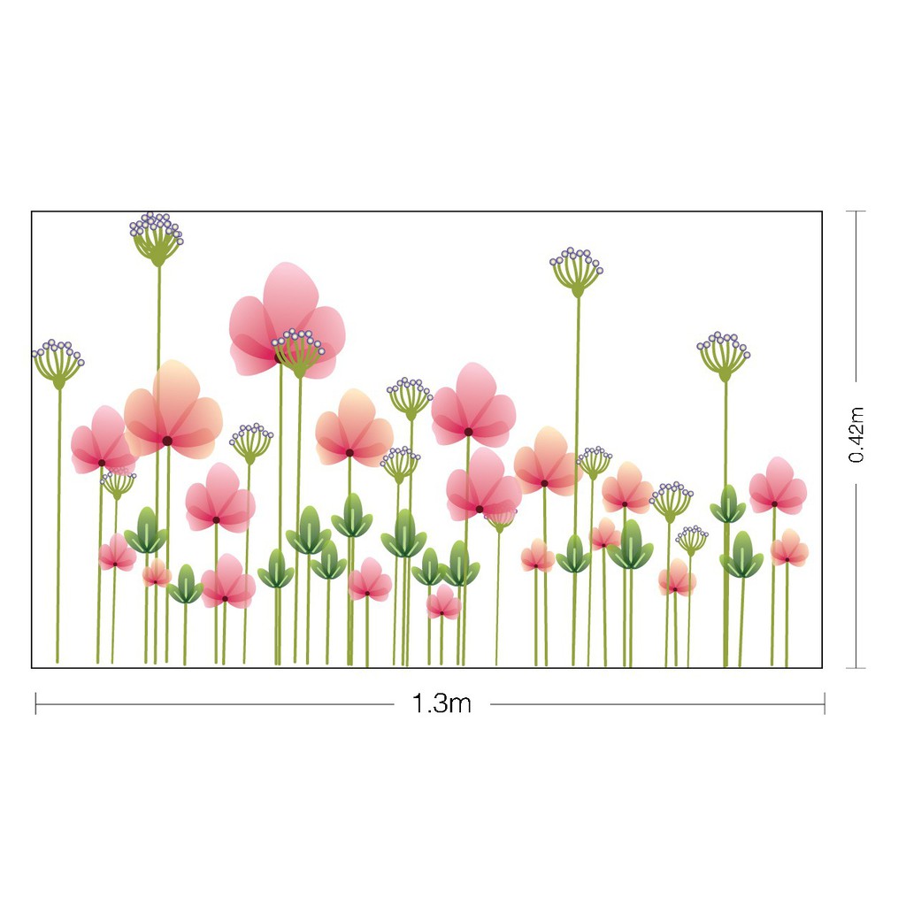 RELIZA Wall Sticker / Stiker Dinding Bunga Renda Flower Hanging Hiasan Dinding AY928