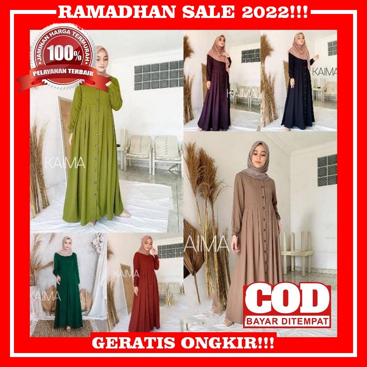 Readyh Todayz Tifani Gamis Terbaru2022 Lebaran Wanita Muslim Elegan Mewah Original Murah Remaja Keki