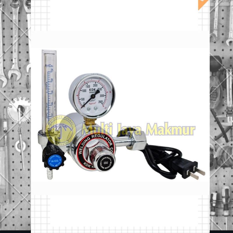 Welding Regulator Gas CO2 + Heater / Regulator Tabung Las